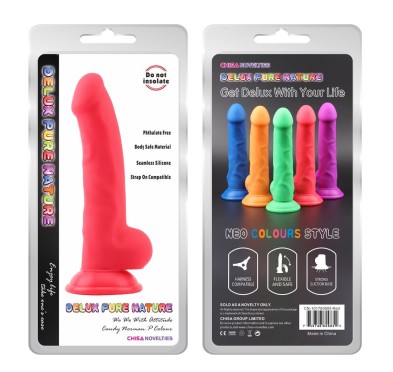 Dildo realistyczne penis naturalne przyssawka 21cm